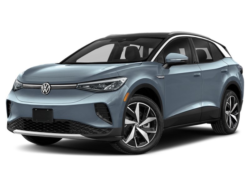 2023 Volkswagen ID.4 Pro w/SK On Battery Ice Grey Metallic w/Black Roof  Shot 45