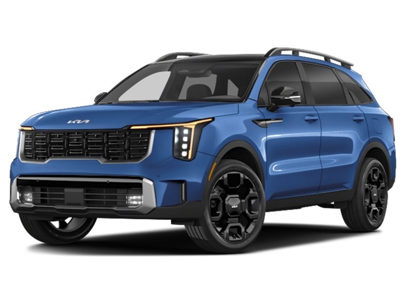 2025 Kia Sorento 2.5T X-Line Limited w/Black Interior Midnight Lake Blue  Shot 1