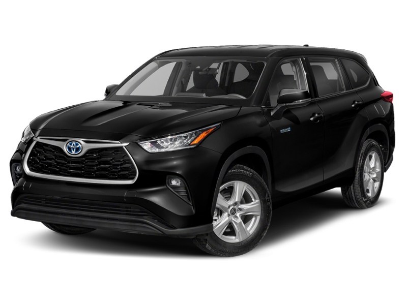 2022 Toyota Highlander Hybrid LE Midnight Black Metallic  Shot 4